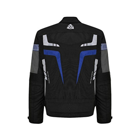 Nukrowear STEALTH PRO Mavi 4 Mevsim Erkek Motosiklet Ceketi