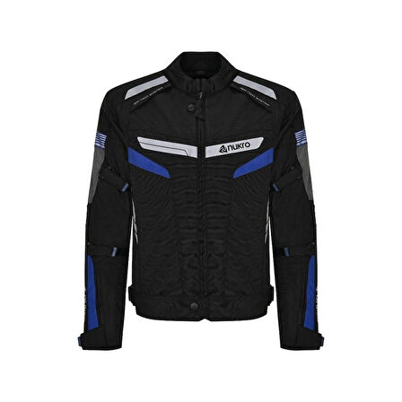 Nukrowear STEALTH PRO Mavi 4 Mevsim Erkek Motosiklet Ceketi