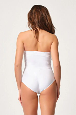 Beyaz 2088 Önden Agraflı Slip Korse