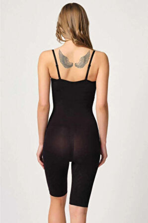 Kadın Siyah Önden Agraflı Göğüs Altı Boy Korse 2093