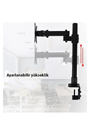 yenilzd LCD Monıtör Tıutucu LED TV Full Hareketli Ayarlanabilir Çelik