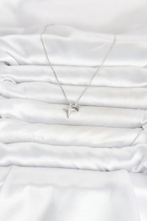 Pirinç Gümüş Renk Minimal Kutup Yıldızı Model Kadın Kolye