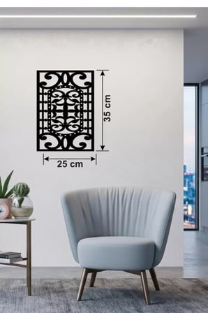 Osmanlı Motifli Dekoratif Ahşap Duvar Tablosu - 25x35 cm Lazer Kesim