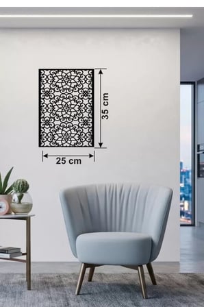 Selçuklu Yıldızı Temalı Ahşap Duvar Tablosu - 25x35 cm Lazer Kesim Dekoratif Pano