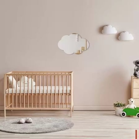 30x20 cm Bulut Formlu Kırılmaz Pleksi Duvar Aynası - Çocuk Odası Güvenli Ayna