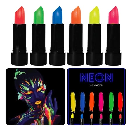 GlowPaint 6’lı Neon Boya – UV Işıkta Parlayan Makyaj Seti