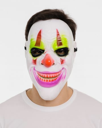 Delirten Gülüş Palyaço Temalı Joker Maskesi