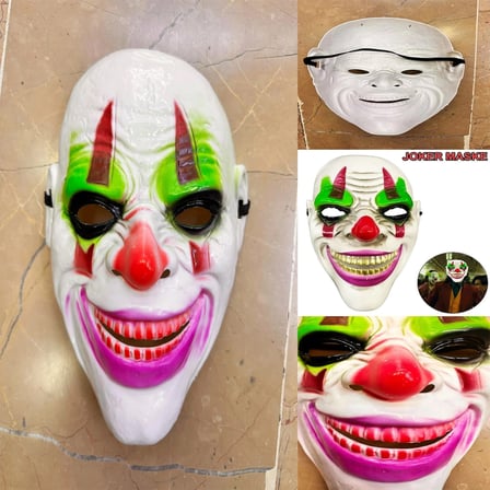 Delirten Gülüş Palyaço Temalı Joker Maskesi