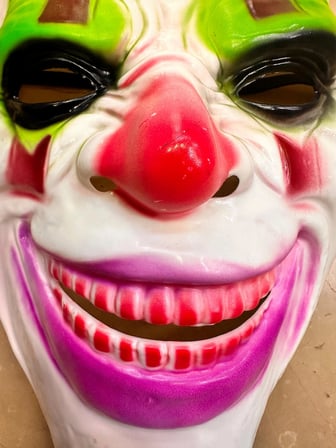 Delirten Gülüş Palyaço Temalı Joker Maskesi