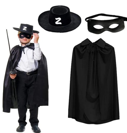 Pelerini Şapkası ve Maske Seti Çocuk Boy