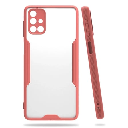 Samsung Galaxy M31S Kılıf Platin Silikon - Pembe