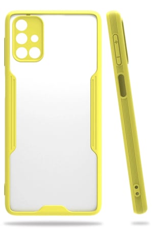 Samsung Galaxy M31S Kılıf Platin Silikon - Sarı