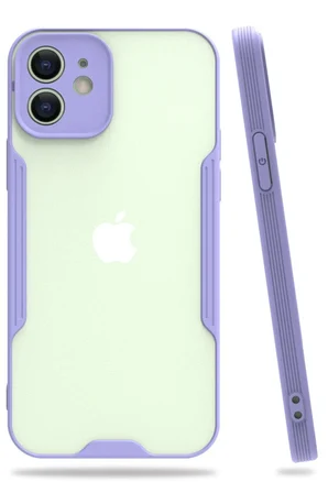 iPhone 12 Kılıf Platin Silikon - Lila