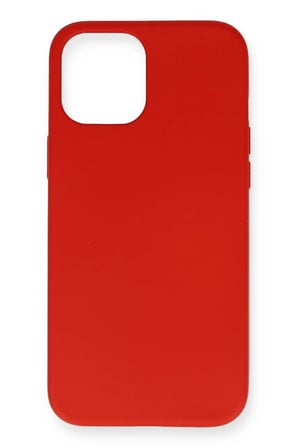 iPhone 12 Pro Max Kılıf Nano içi Kadife Silikon- Kırmızı