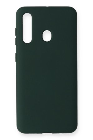 Samsung Galaxy M40 Kılıf Nano içi Kadife Silikon - Koyu Yeşil