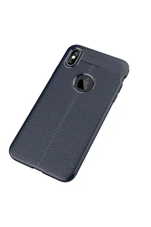 iPhone XS Max Kılıf Auto Focus Kapak - Lacivert