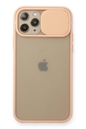 iPhone 11 Pro Kılıf Palm Buzlu Kamera Sürgülü Silikon - Pembe