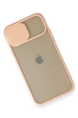 iPhone 11 Pro Kılıf Palm Buzlu Kamera Sürgülü Silikon - Pembe
