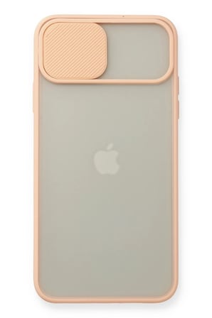 iPhone 11 Pro Max Kılıf Palm Buzlu Kamera Sürgülü Silikon - Pembe