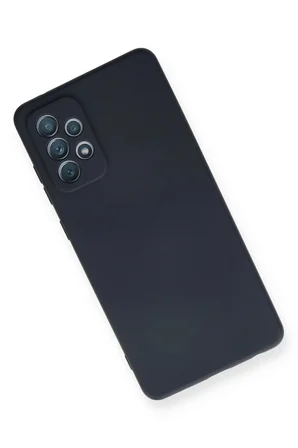 Samsung Galaxy A72 Kılıf Nano içi Kadife Silikon - Lacivert