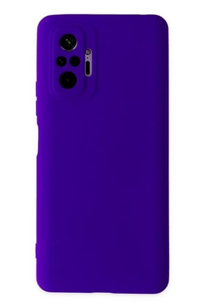 Redmi Note 10 Pro Kılıf Nano içi Kadife Silikon - Mor