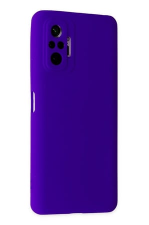 Redmi Note 10 Pro Kılıf Nano içi Kadife Silikon - Mor