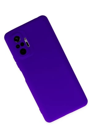 Redmi Note 10 Pro Kılıf Nano içi Kadife Silikon - Mor