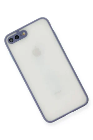 iPhone 7 Plus Kılıf Montreal Silikon Kapak - Gri