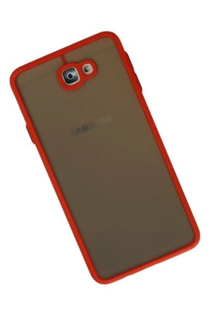 Samsung Galaxy J7 Prime Kılıf Montreal Silikon Kapak - Kırmızı