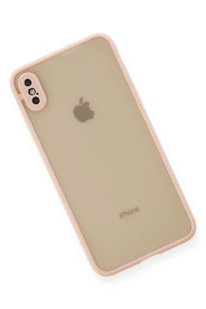 iPhone XS Max Kılıf Montreal Silikon Kapak - Pembe