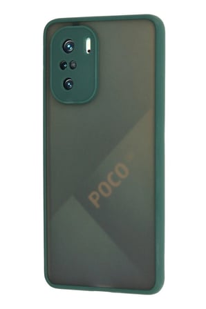 Poco F3 Kılıf Montreal Silikon Kapak - Yeşil