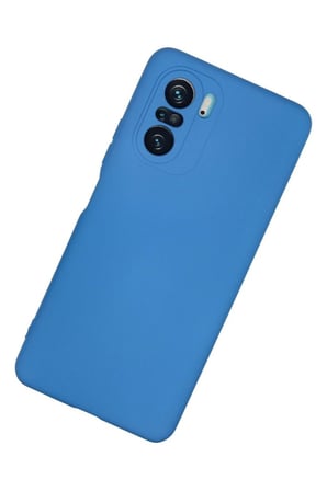 Poco F3 Kılıf Nano içi Kadife Silikon - Mavi