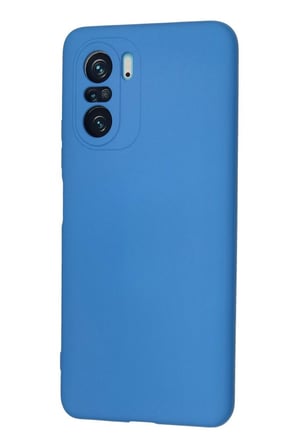 Poco F3 Kılıf Nano içi Kadife Silikon - Mavi