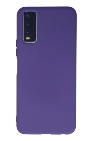 Vivo Y11S Kılıf Nano içi Kadife Silikon - Mor