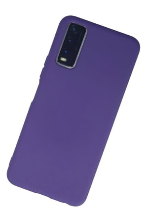 Vivo Y11S Kılıf Nano içi Kadife Silikon - Mor