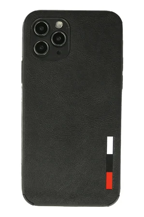 iPhone 11 Pro Max Kılıf Loop Deri Silikon - Siyah