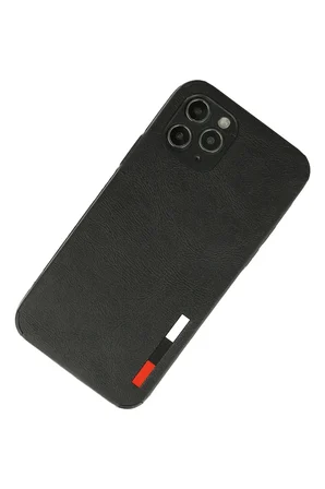 iPhone 11 Pro Max Kılıf Loop Deri Silikon - Siyah