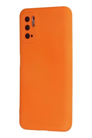 Redmi Note 10 5G Kılıf Nano içi Kadife Silikon - Turuncu