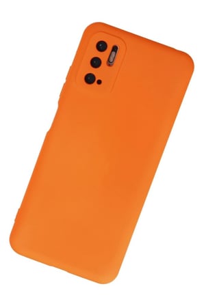 Redmi Note 10 5G Kılıf Nano içi Kadife Silikon - Turuncu