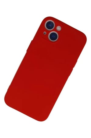 iPhone 13 Mini Kılıf Nano içi Kadife Silikon - Kırmızı
