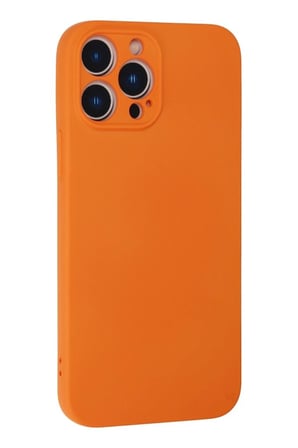 iPhone 13 Pro Kılıf Nano içi Kadife Silikon - Turuncu