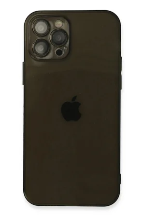 iPhone 12 Pro Kılıf Fly Lens Silikon - Siyah