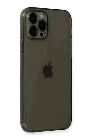 iPhone 12 Pro Kılıf Fly Lens Silikon - Siyah