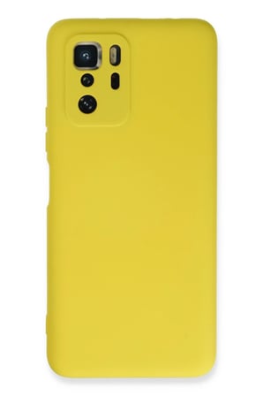 Poco X3 GT Kılıf Nano içi Kadife Silikon - Sarı