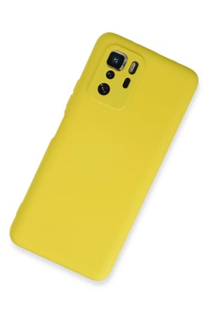 Poco X3 GT Kılıf Nano içi Kadife Silikon - Sarı