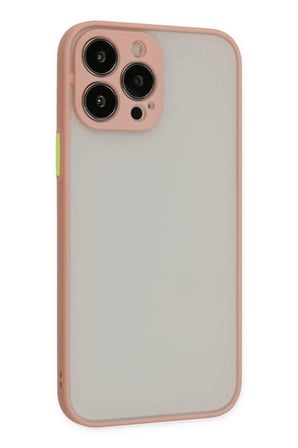 iPhone 13 Pro Max Kılıf Montreal Silikon Kapak - Pembe