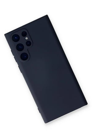 Samsung Galaxy S22 Ultra Kılıf Nano içi Kadife Silikon - Lacivert