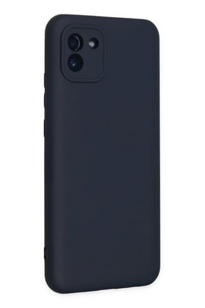 Samsung Galaxy A03 Kılıf Nano içi Kadife Silikon - Lacivert