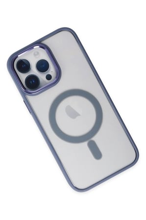 iPhone 14 Pro Max Kılıf Room Magneticsafe Silikon - Sierra Blue