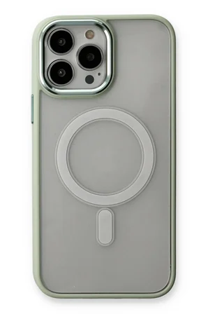 iPhone 14 Pro Max Kılıf Room Magneticsafe Silikon - Su Yeşili